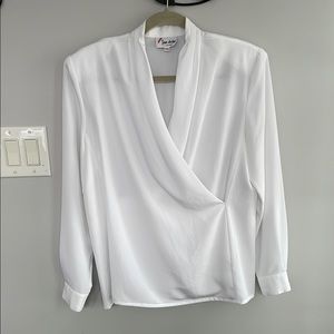 White Wrap Blouse